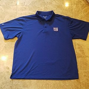 MENS L NEW YORK GIANTS POLO SHIRT